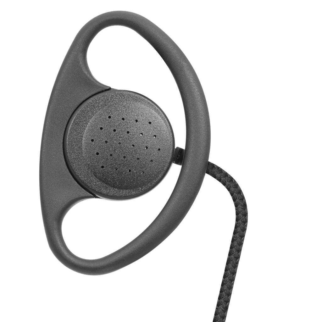 1 Wire D-Ring Earpiece with Braided Fiber Cloth product - The Headset Guy